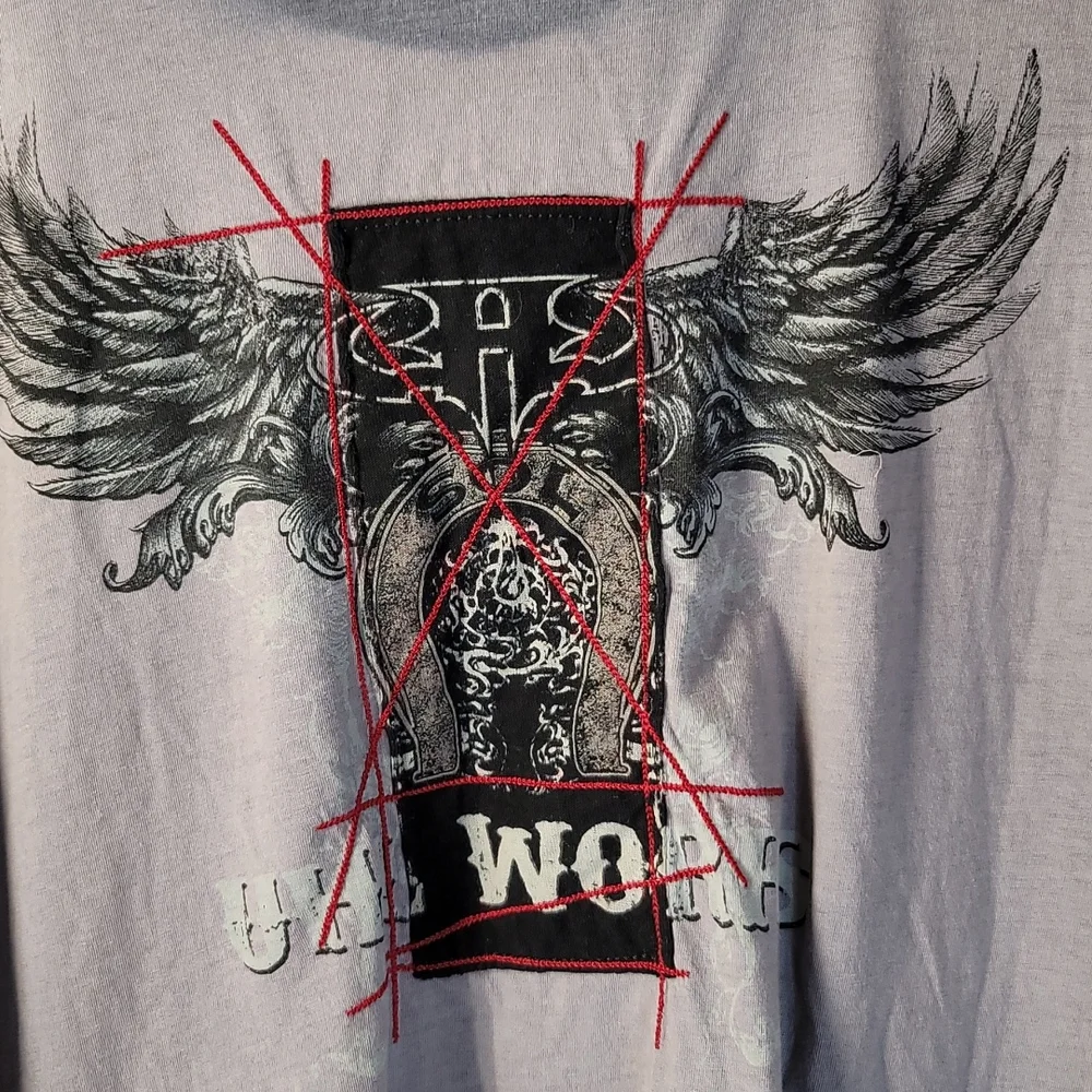 Uhl Works Graphic Motorcycle Tshirt, Men's XXL - Picture 5 of 7